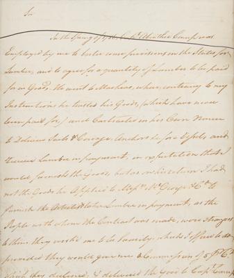 Lot #24 Benedict Arnold Autograph Letter Signed on Lumber Trade - Image 3