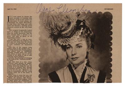 Lot #636 Bewitched: Elizabeth Montgomery and Agnes Moorehead (2) Signed Items - Image 2