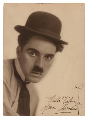 Lot #603 Charlie Chaplin Signed Photograph as The Tramp