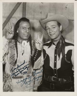 Lot #715 Roy Rogers and Iron Eyes Cody Signed