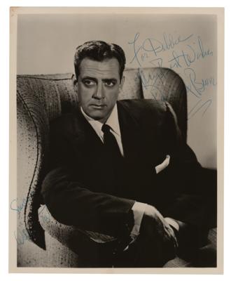 Lot #706 Perry Mason: Raymond Burr and William Talman Signed Photograph - Image 1