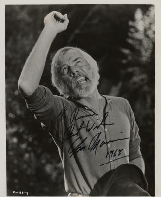 Lot #694 Lee Marvin Signed Photograph