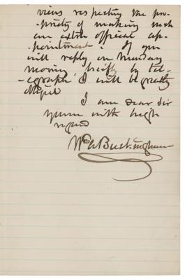 Lot #295 Gideon Welles: William Alfred Buckingham Autograph Letter Signed (1861) - Image 2