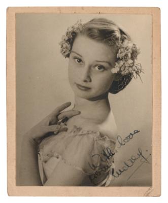 Lot #608 Audrey Hepburn Early Signed Photograph - Image 1