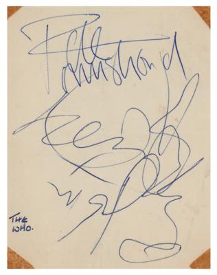 Lot #526 The Who Signatures (1966) - Image 1