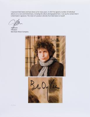 Lot #515 Bob Dylan Signed Album - Blonde on Blonde - Image 7