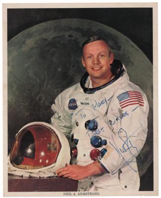 Lot #375 Neil Armstrong Signed Photograph
