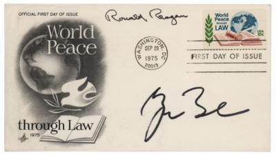 Lot #153 Ronald Reagan and George W. Bush Signed FDC - Image 1