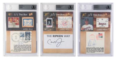 Lot #745 Baseball Legends (14) Autograph and Relic Cards - Image 2