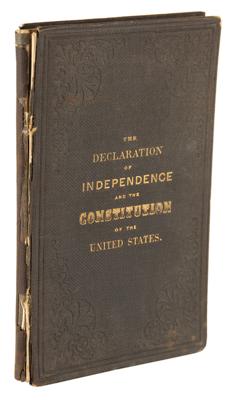 Lot #15 Declaration of Independence and Constitution Book (1865) with 13th Amendment