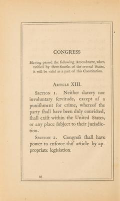 Lot #15 Declaration of Independence and Constitution Book (1865) with 13th Amendment - Image 4