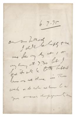 Lot #471 Bram Stoker Autograph Letter Signed - Image 1