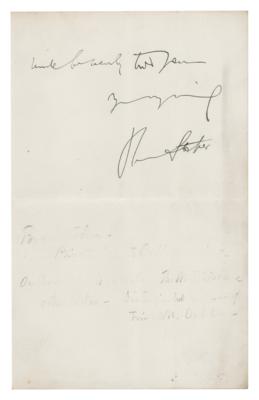 Lot #471 Bram Stoker Autograph Letter Signed - Image 2