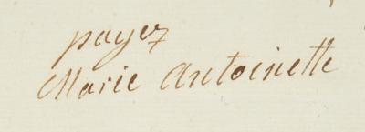 Lot #184 Marie Antoinette Document Signed - Image 2
