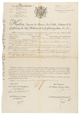Lot #314 Napoleon Document Signed at Moscow