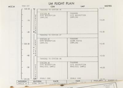 Lot #362 Apollo 16 'Final' and 'Change A' Flight Plans - Image 4