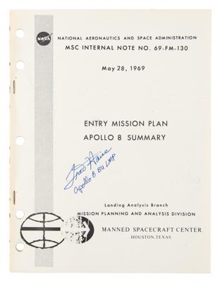 Lot #355 Fred Haise Signed Apollo 8 NASA Manual - Image 1