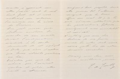 Lot #172 Charles de Gaulle Autograph Letter Signed on Stalin and the League of Nations (December 6, 1939) - Image 2