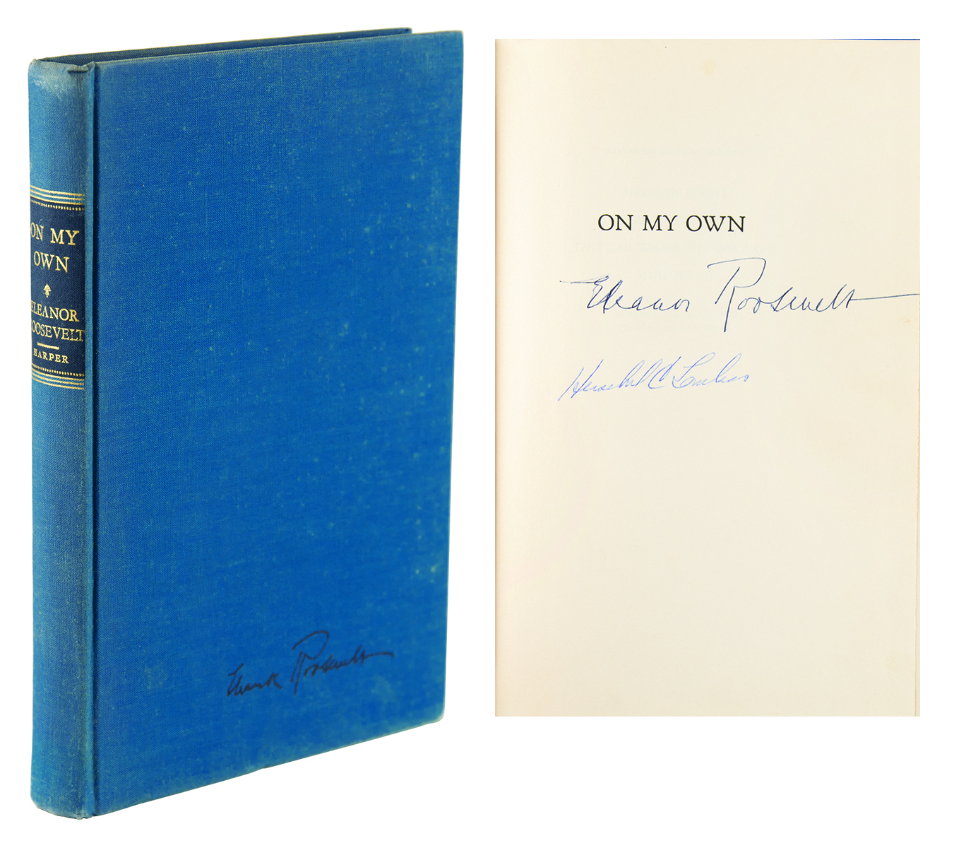 Lot #154 Eleanor Roosevelt Signed Book