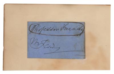 Lot #247 Michael Faraday Signature