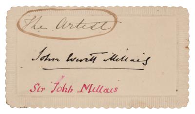 Lot #438 John Everett Millais Signature - Image 1