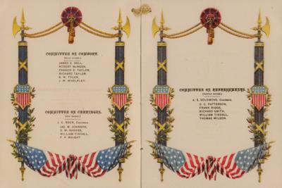 Lot #140 James A. Garfield and Chester A. Arthur 1881 Inaugural Ball Program - Image 2