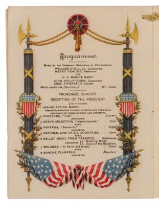 Lot #140 James A. Garfield and Chester A. Arthur 1881 Inaugural Ball Program - Image 3