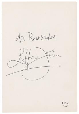 Lot #568 Elton John Signature
