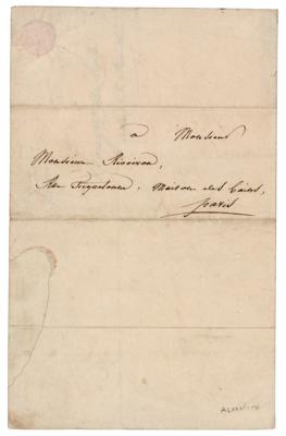 Lot #317 Claude Joseph Rouget de Lisle Autograph Letter Signed - Image 2