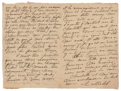 Lot #268 Louise Michel Autograph Letter Signed - Image 2