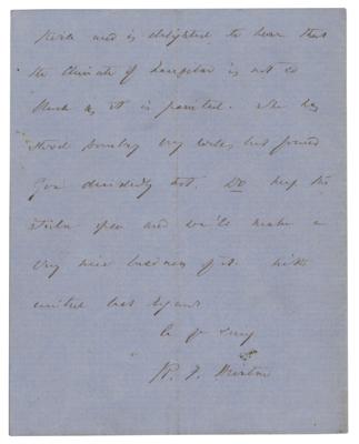 Lot #220 Richard Francis Burton Autograph Letter Signed on Travel Plans - Image 3