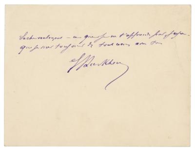 Lot #215 Émile Durkheim Autograph Letter Signed - Image 2