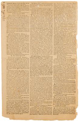 Lot #81 Paul Revere: Massachusetts Spy or, American Oracle of Liberty (February 9, 1776) - Image 2