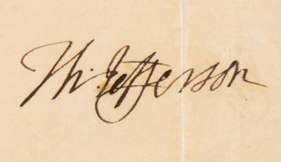 Lot #9 Thomas Jefferson Autograph Letter Signed with Free Frank on Monticello Lottery - Image 2