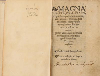 Lot #174 Magna Carta: First Tottel Edition (1556) - Image 2