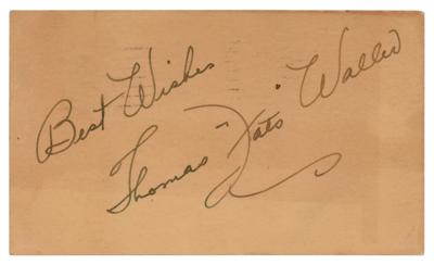 Lot #545 Fats Waller Signature - Image 1