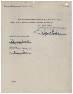 Lot #645 Fanny Brice Document Signed - Image 1