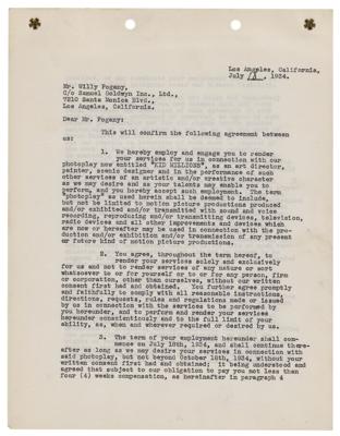 Lot #440 Willy Pogany Document Signed - Image 2