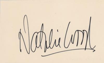 Lot #734 Natalie Wood Signature