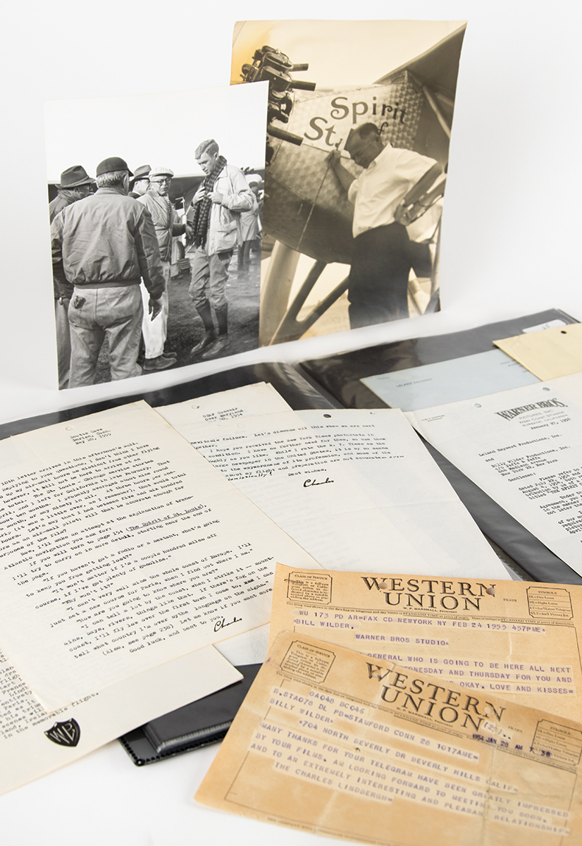 Lot #347 Charles Lindbergh and Billy Wilder: The