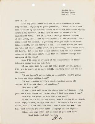 Lot #347 Charles Lindbergh and Billy Wilder: The Spirit of St. Louis Movie Correspondence Archive - Image 3