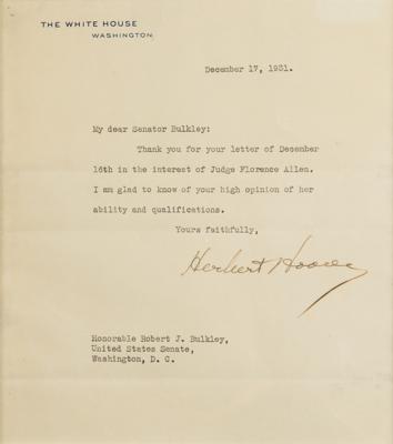 Lot #128 Dr. Martin Breckstein Presidential Collection of (41) Autographs (Washington to Clinton) - Image 31