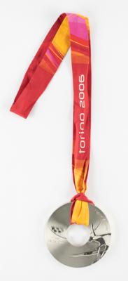 Lot #4095 Torino 2006 Winter Olympics Silver Winner's Medal - Image 2