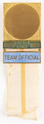 Lot #4214 Tokyo 1964 Summer Olympics Team Official's Badge - Image 1