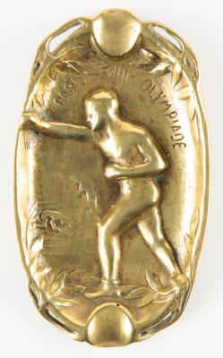 Lot #4338 Paris 1924 Summer Olympics Boxing Ashtray - Image 1