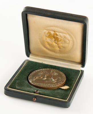 Lot #4065 Stockholm 1956 Summer Olympics Equestrian Events Bronze Winner's Medal for Show Jumping (Team) - Image 4
