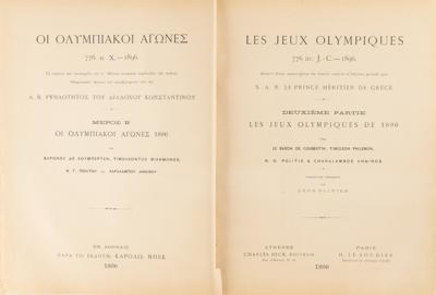 Lot #4255 Athens 1896 Olympics Official Report - Image 2