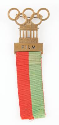 Lot #4191 Berlin 1936 Summer Olympics Film Badge - Image 1