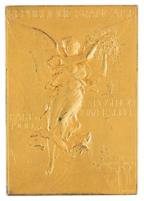 Lot #4046 Paris 1900 Olympics Gilt Silver Winner's Medal