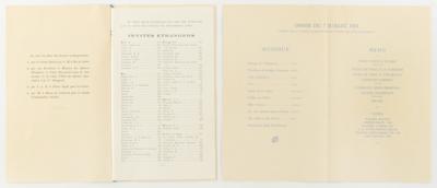 Lot #4267 Stockholm 1912 Olympics Dinner Program and Menu - Image 2